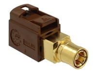 Delock - Rf-Adapter - Fakra F Kopplare Hona Till Smb Hona - Nötbrun, Ral 8011