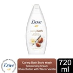 Dove Caring Bath Body Wash MoisturisingCream Shea Butter With Warm Vanilla 720ml