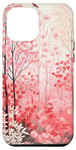 Coque pour iPhone 14 Pro Max Or rose argent shopping peinture dessin nature