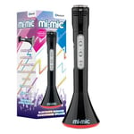 Mi-Mic Kids Karaoke Microphone | Wireless Speaker with Wireless Bluetooth and LED Lights Microphone for Kids, Black