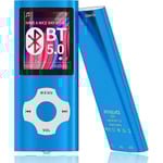 Bluetooth 5.0 Mp3 / Mp4-spelare med 32 GB minneskort, 1,8'' LCD-skärm, stödjer upp till 128 GB/video/röstinspelning/FM-radio/e-boksläsare/bildvisare Dar