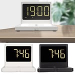 Phone Digital Clock Charger 3 In 1 Type C Wireless Charging Alarm Clock With NDE