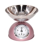 BSTCAR Kitchen Scales with Bowl, Digital Scales Kitchen Stainless Steel Baking Scales Weighing Scales Food Cooking Retro Mechanical Kitchen Scales