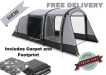 Kampa Hayling 4 AIR, 4 Person Airframe Tent, With Carpet and Footprint, Free P&P