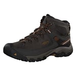 KEEN Men's Targhee III Mid Height Waterproof Hiking Boot, Black Olive/Golden Brown, 16 E - Wide