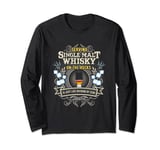 Whisky Design Cool Quote Single Malt On The Rocks Whisky Long Sleeve T-Shirt