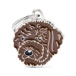 Halsbandssmycke med Rasmotiv - Lagotto - Brun
