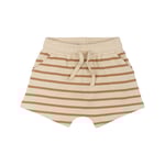 The New Siblings GOTS Nat Uni Shorts Indian Tan Striped | Brun | 80 cm