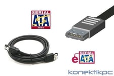 Cable eSATA blindé pour disque dur SATA externe - 0,50m