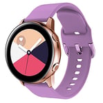 LA Lavaah Bracelet de montre compatible avec Samsung Galaxy Watch Active/Active 2, 20 mm, en silicone souple, pour Galaxy Watch Active 2 44 mm/Galaxy Watch Active 40 mm/Gear Sport Smart Watch, 20 mm,