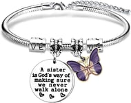Women Bracelet for Sister A Sister is God's Way of Make Sure we Never Walk Alone