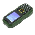(Green) Elderly Mobile Phone Large Button Cell Phone 1.8in Screen LED