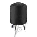 rongweiwang Outdoor Waterproof Round Kettle BBQ Grill Barbecue Cover waterproof barbecue Ox Cloth Protector UV Resistant Easy Cleaning
