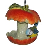 Vivid Arts Red Apple Core Feeder with Blue Tit (Size F)