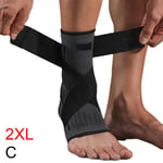 Plantar Fasciitis Compression Ankle Brace Support Foot Hot C Black 2xl