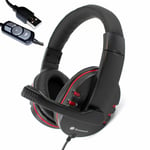 Dynamode MX-878 USB Stereo Gaming Headset Headphones With Microphone PC Laptop