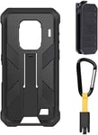 Multifunctional Protective Case for Ulefone Armor 9 / Armor 9E Original TPU Black Case for Ulefone Armor 9 / Armor 9E with Back Clip Carabiner