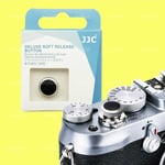 Deluxe Soft Shutter Release Button Silver Black for Fujifilm X-Pro3 E4 T5 X100VI