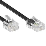 Intronics Modular Telephone Cable Câble réseau RJ45/RJ-11 Noir