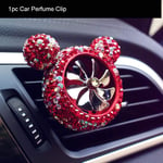 JIAXIA steering wheel cover Red Rhinestone Diamante Car Steering Wheel Covers for Girls Crystal Auto Interior Accessories Tissue Holder Vent Clips 1pcPerfumeClip