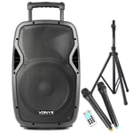 Vonyx AP1200 Sound Portable Battery Powered Bluetooth PA Speaker System 600W ...