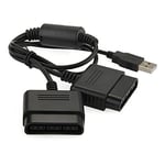 Kabalo PS2 Playstation 2 to PS3 PC USB Gamepad Controller Converter Dual Adapter Cable Lead