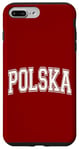 Coque pour iPhone 7 Plus/8 Plus Polska Pologne Varsity Style maillot de sport