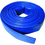 Tuyau Souple Plat PVC 10m x 32mm - Bleu - Pour Arrosage de Jardin - Silverline