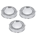 Fdit 3 Pcs Steel Shaver Head Replacement Accessory Fit for Philips HQ8 PT720 HQ7340 HQ7120 HQ7360