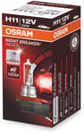 Osram Night Breaker Silver - Glödlampa H11 55W 12 V 1-pack - VW - Toyota - Ford - Renault - Audi - Mercedes - BMW - Peugeot