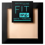 Maybelline Fit Me Matte Poreless Pressed Powder kompakt ansiktspuder 220 Natural Beige 9g (P1)