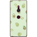 Sony Xperia XZ3 Transparent Mobilskal Avokado