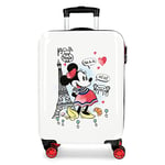 Disney Minnie Around the World Red Cabin Suitcase 38 x 55 x 20 cm Rigid ABS Combination Lock 34 Litre 2.6 kg 4 Double Wheels Hand Luggage