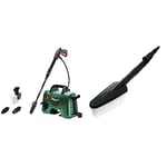 Bosch 06008A7F70 EasyAquatak 110 High Pressure Washer, Green, 37.5 cm*40.0 cm*20.0 cm & Bosch Wash Brush (Compatible with: EasyAquatak 110/120, UniversalAquatak 125/130/135)