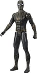 Marvel Spiderman Titan Hero Series Black & Gold Suit Spider-Man Figure 12"