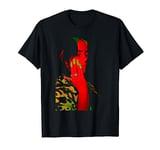 Billie Eilish Official Red Nails Photo Neon Black T-Shirt