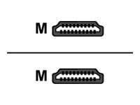 Unitek - HDMI-kabel med Ethernet - HDMI hane till HDMI hane - 30 cm - skärmad - svart - 4K30Hz stöd