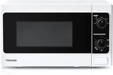Toshiba 800W 20L Microwave Oven with 12 Cooking Presets, Upgraded Easy-Clean Ena