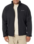 Columbia Men's Ascender Softshell Front-Zip Jacket Shell, Black, M