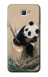 Panda Fluffy Art Painting Case Cover For Samsung Galaxy J5 Prime