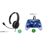 PDP LVL30 Chat Headset for Xbox One Eu (Camo) (Nintendo Switch) + PDP Afterglow Wired Controller Xbox series XIS, Multicolor