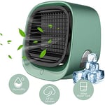 YONGCHY Mini Air Cooler, 2020 New Mini Air Conditioner, Portable Cooler Fan Air Conditioner Cooler for Home,Green