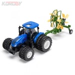 Korody 6637HB Traktor med dubbla hjul och rotorhövändare RC RTR 1:24