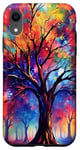 iPhone XR Colorful Tree & Forest, Beautiful Fantasy Nature & Life Case