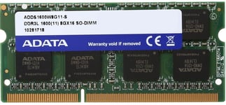 Adata Premier Green 8GB DDR3L 1600MHZ SODIMM ADDS1600W8G11-S