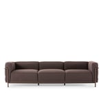 Cassina - LC3 Outdoor 3-Seater, Cat. F Filicudi, Sabbia 13F034, Frame Textured Mud