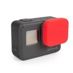 Rouge - capuchon'objectif de protection en Silicone souple, 8 couleurs, pour GoPro Hero 5 caméra noire Go Pro