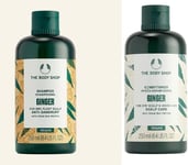 The Body Shop Ginger Shampoo Conditioner Set 250Ml Each Vegan New Formula Itchy