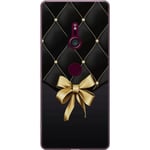 Sony Xperia XZ3 Transparent Mobilskal Elegant Rosett