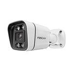 Foscam Caméra IP extérieure PoE 4 MP Starlight avec 4 Spots Lumineux et sirène V4EC Blanc